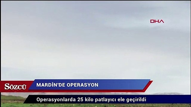 Mardin’de 25 kilo patlayıcı böyle imha edildi