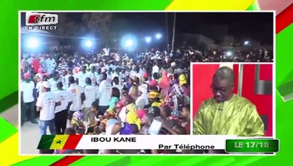 Ibou Kane par téléphone, correspondant suivant Ousmane Sonko dans 17/18 du 15 Février 2019