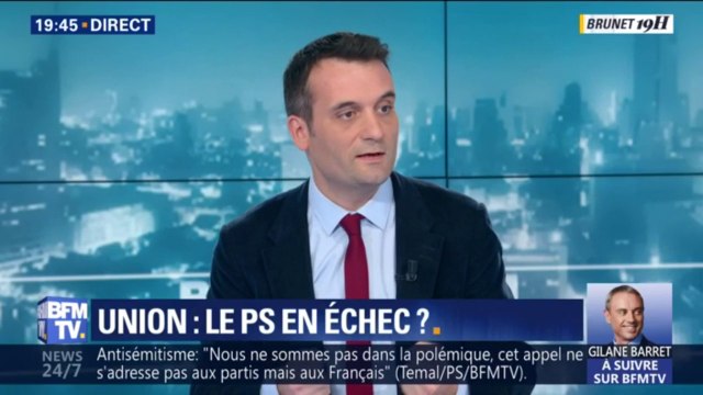 Les patriotes ne sont pas conviés au rassemblement contre l'antisémitisme. C'est idiot , réagit Florian Philippot