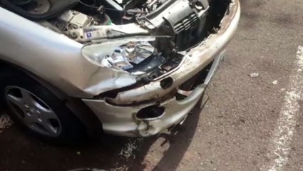 Colisão entre automóveis é registrada no Centro