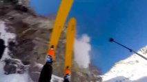 Un skieur chanceux fait une chute de 45 mètres !