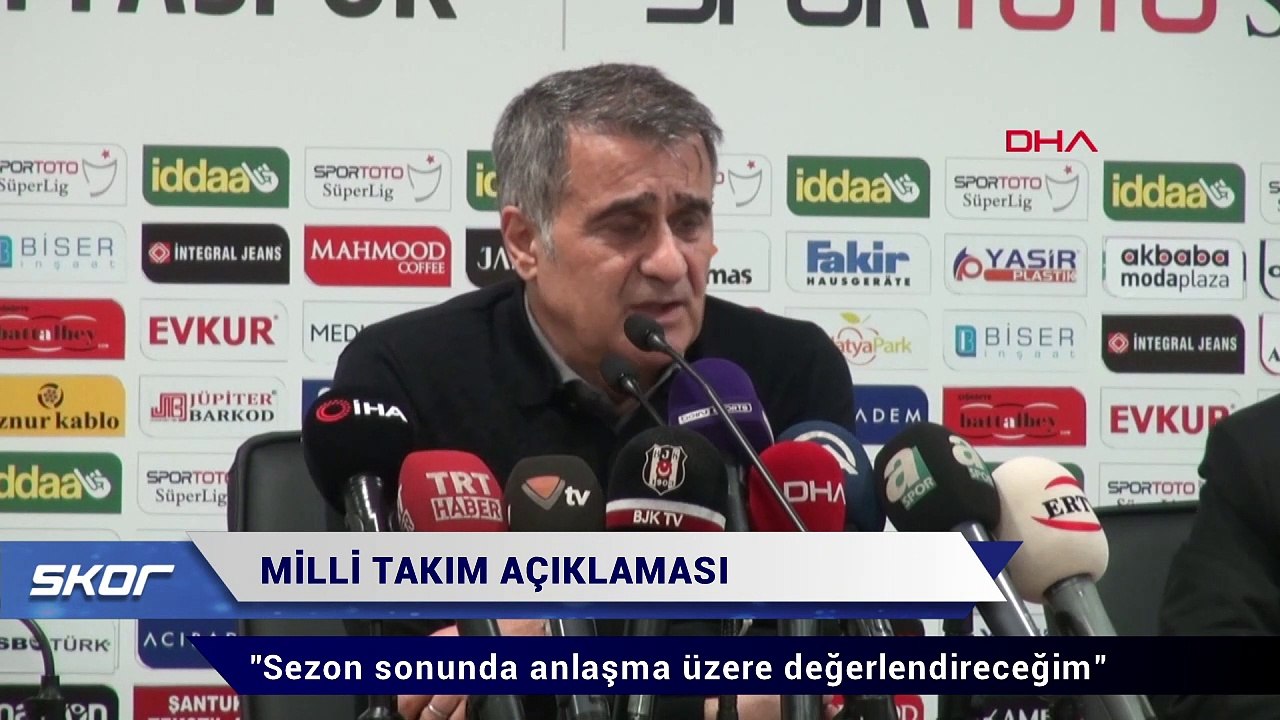 Şenol Güneş'ten milli takım açıklaması