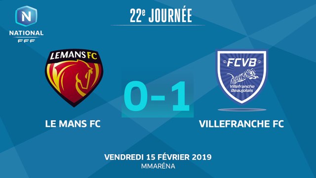 J22 : Le Mans FC - FC Villefranche B. (0-1), le résumé