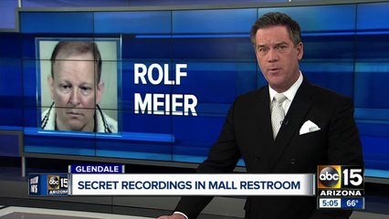 Man arrested in Glendale for recording people in a mall restroom