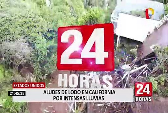 California: intensas lluvias destruyeron e inundaron varias carreteras