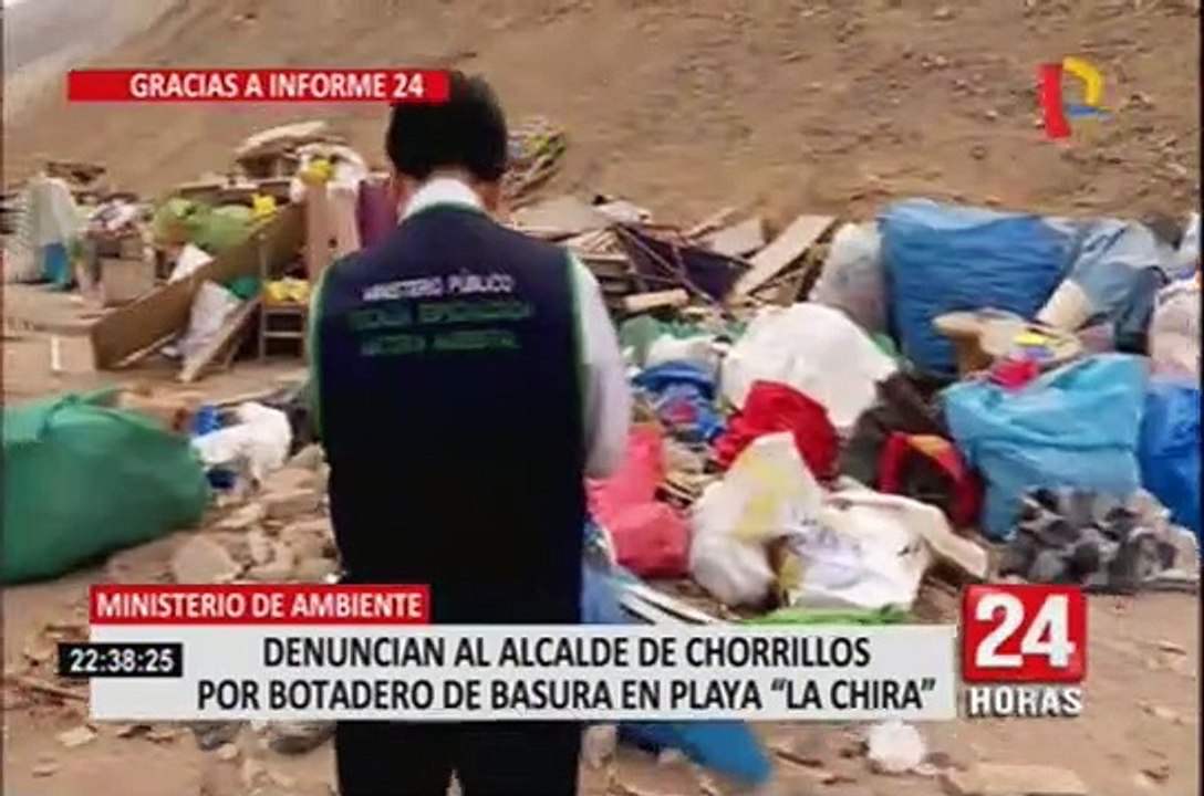 Chorrillos: municipio justifica que playa 'La Chira' se haya convertido en botadero de basura