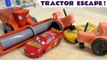 Hot Wheels Pixar Cars Mcqueen Tractor Escape with DC Comics Justice League and Marvel Avengers 4 Superheroes Mattel Cars vs. Jackson Storm and Driver Funling