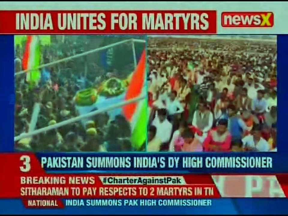 Pulwama Updates: Thousands gather to pay tributes to martyr CRPF jawans