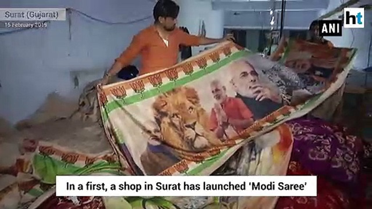'Modi Saree' launched in Surat, creates buzz among women