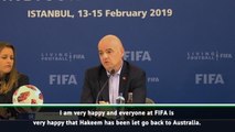 Infantino defends FIFA silence over Al-Araibi issue