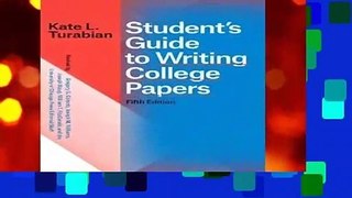 Student s Guide to Writing College Papers, Fifth Edition (Chicago Guides to Writing, Editing, and