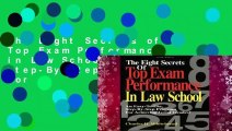 The Eight Secrets of Top Exam Performance in Law School: An Easy-To-Use, Step-By-Step Program for