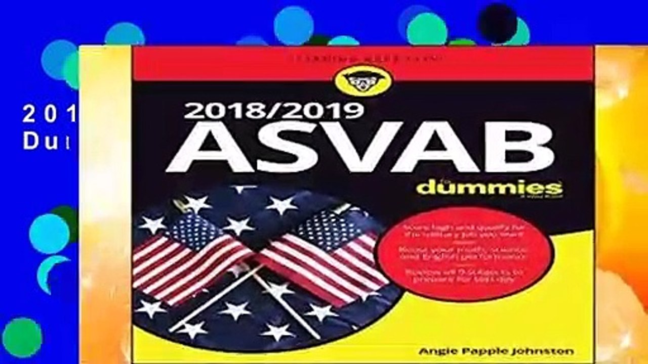 2018 / 2019 ASVAB For Dummies