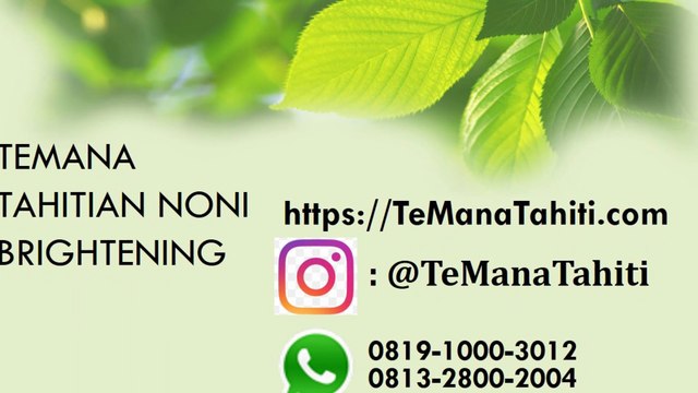 Alami!!!, Ph/WA 0819 1000 3012, TeMana Tahiti Brightening Toner Pencerah Wajah