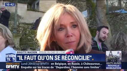 "Il faut qu'on se réconcilie." Brigitte Macron donne son sentiment sur les gilets jaunes