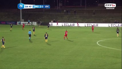 La frappe de DAMESSI passe de peu à côté.