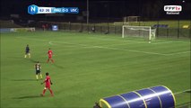 Ouverture de Concarneau signé Youssef BENALI !!! Croché dans la surface pour se jouer du défenseur et frappe enroulé qui trompe KONE, 0-1 pour Concarneau.