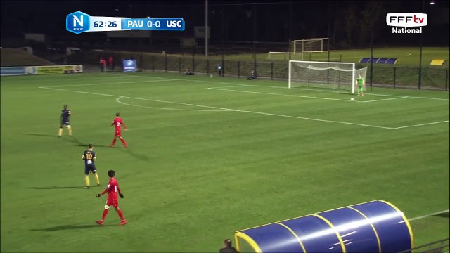 Ouverture de Concarneau signé Youssef BENALI !!! Croché dans la surface pour se jouer du défenseur et frappe enroulé qui trompe KONE, 0-1 pour Concarneau.