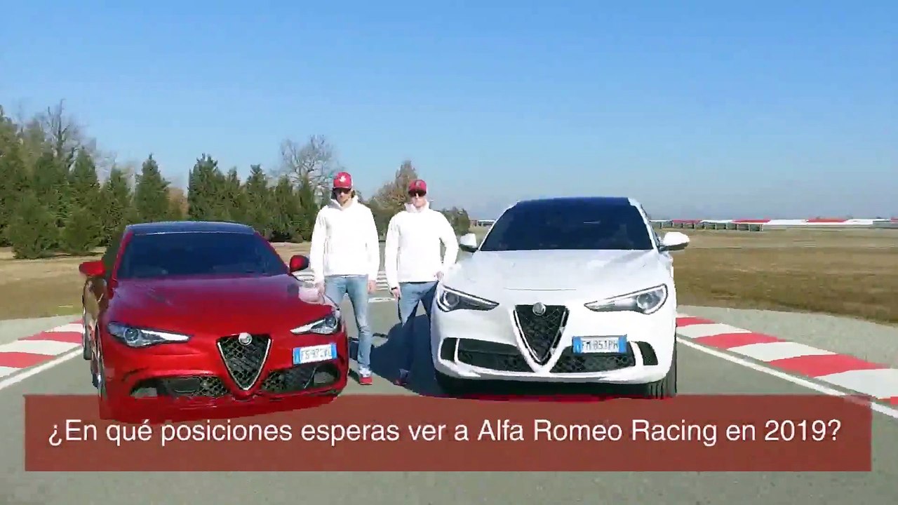 Kimi Räikkönen y Antonio Giovinazzi, su primera entrevista como pilotos de Alfa Romeo Racing