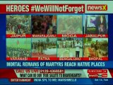 Pulwama: Mortal remains of CRPF soldiers reach native places, leaders reach out to martyr families
