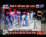 CCTV footage of Delhi police gundagardi in petrol Pump