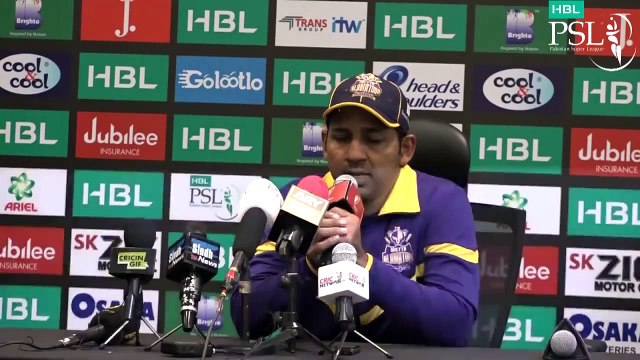 HBL PSL 4 - Match 3 Quetta Gladiators vs Peshawar Zalmi Post Match Press Conference - Sarfaraz Ahmed