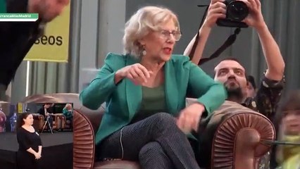 Carmena y Errejón  en la presentación  de Más Madrid