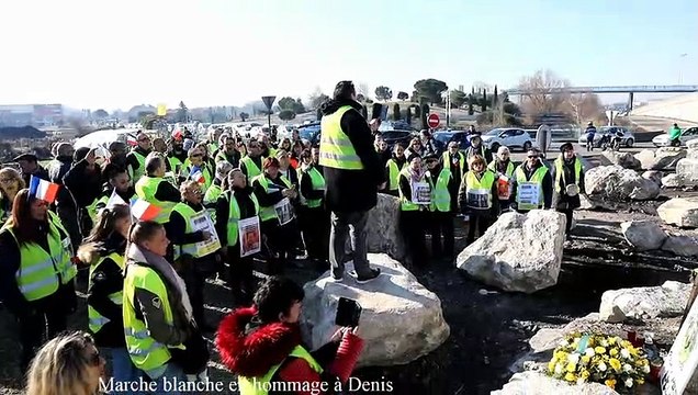 Une marche blanche en mémoire de Denis, Gilet jaune tué par un camion
