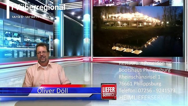 Restaurant Poseidon im Bootshaus in Philippsburg, Griechische Deutsche Spezialitäten, Heimservice