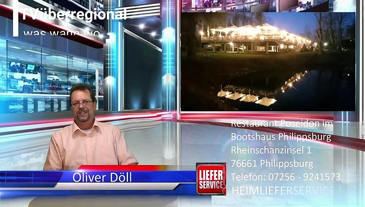 Restaurant Poseidon im Bootshaus in Philippsburg, Griechische Deutsche Spezialitäten, Heimservice