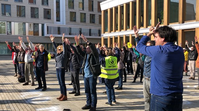 Manifestation contre le projet Open sky