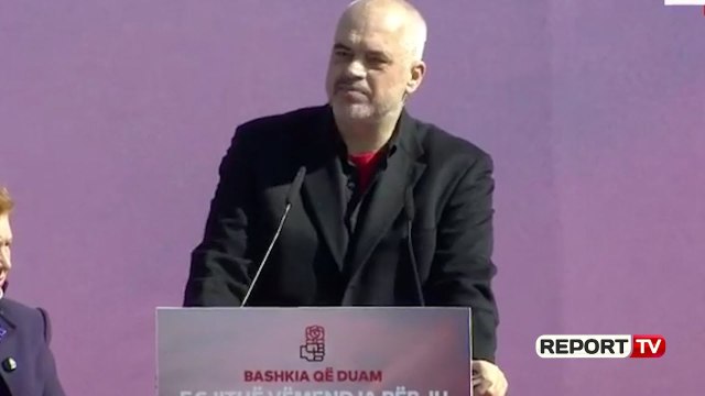 Report Tv - Opozita proteston para Kryeministrisë, Rama nga Vlora: Kanë frikë nga drejtësia