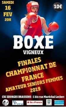 Finales féminines des Championnats de France Amateurs de boxe 2019