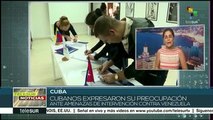 Cubanos solidarios con Venezuela ante las amenazas de EEUU