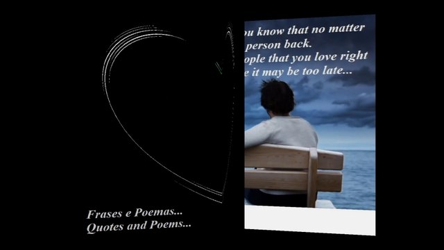 Losing someone hurts, enjoy with people you love... (Reflexion) [Quotes and Poems]