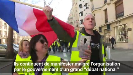 Les "gilets jaunes" mobilisés pour leur 3e mois de contestation