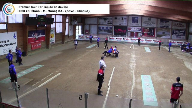Premier tour, tir rapide en double, France Club Elite 1, J5 groupe Titre, CRO Lyon contre Balaruc-les-Bains, saison 2018/2019