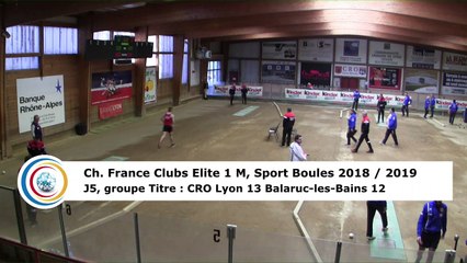 Troisième tour, tir progressif, France Club Elite 1, J5 groupe Titre,  CRO Lyon contre Balaruc-les-Bains,  saison 2018/2019