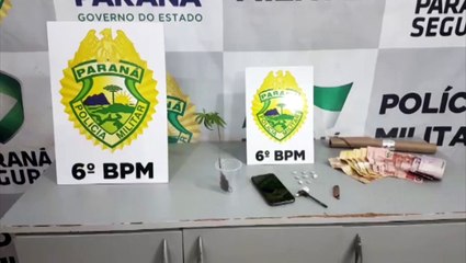 PM prende dois e apreende adolescente e drogas