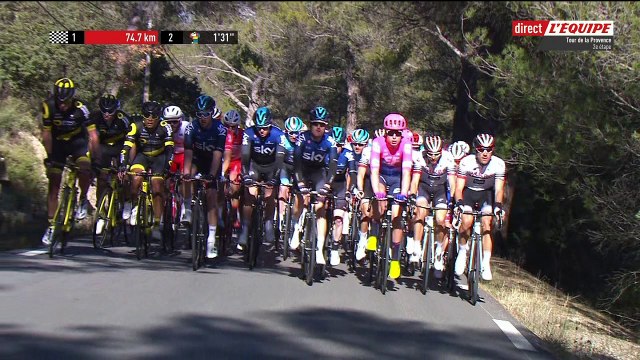 TRETS, la montée vers Kirbon et passage à St Zacharie du Tour de La Provence = imagestv 15fev2019