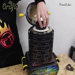 Pouring molten 41.000$ goldbar in water