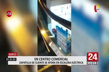 Hombre que quedó atrapado en escalera eléctrica denuncia maltrato del centro comercial Chacarilla