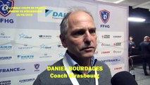 Hockey sur glace 2019-02-16 Daniel Bourdages Coach de l’Etoile Noire de Strasbourg, ½ finale de la Coupe de France 2019 Amiens VS Strasbourg