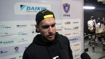 Hockey sur glace Julien Burgert 2019-02-16 Interview Attaquant de l’Etoile Noire de Strasbourg ½ finale de la Coupe de France 2019 Amiens VS Strasbourg
