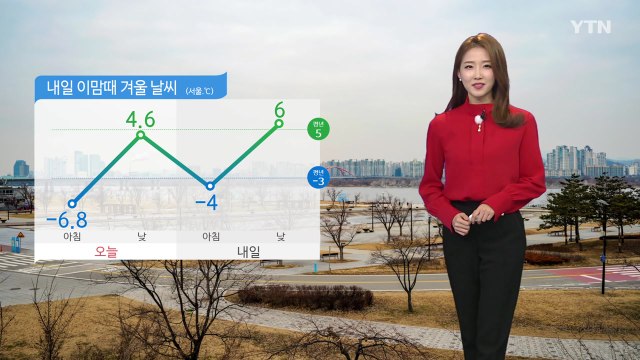 [날씨] 내일 아침에도 큰 추위 없어...모레 전국 눈·비 / YTN