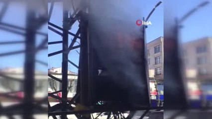 Aşırı Yüklemeden Dolayı Elektrik Trafosu Yandı