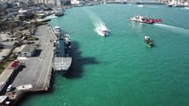 İstanbul- NATO'ya Bağlı Alman İkmal Gemisi Sarayburnu'nda Demirledi