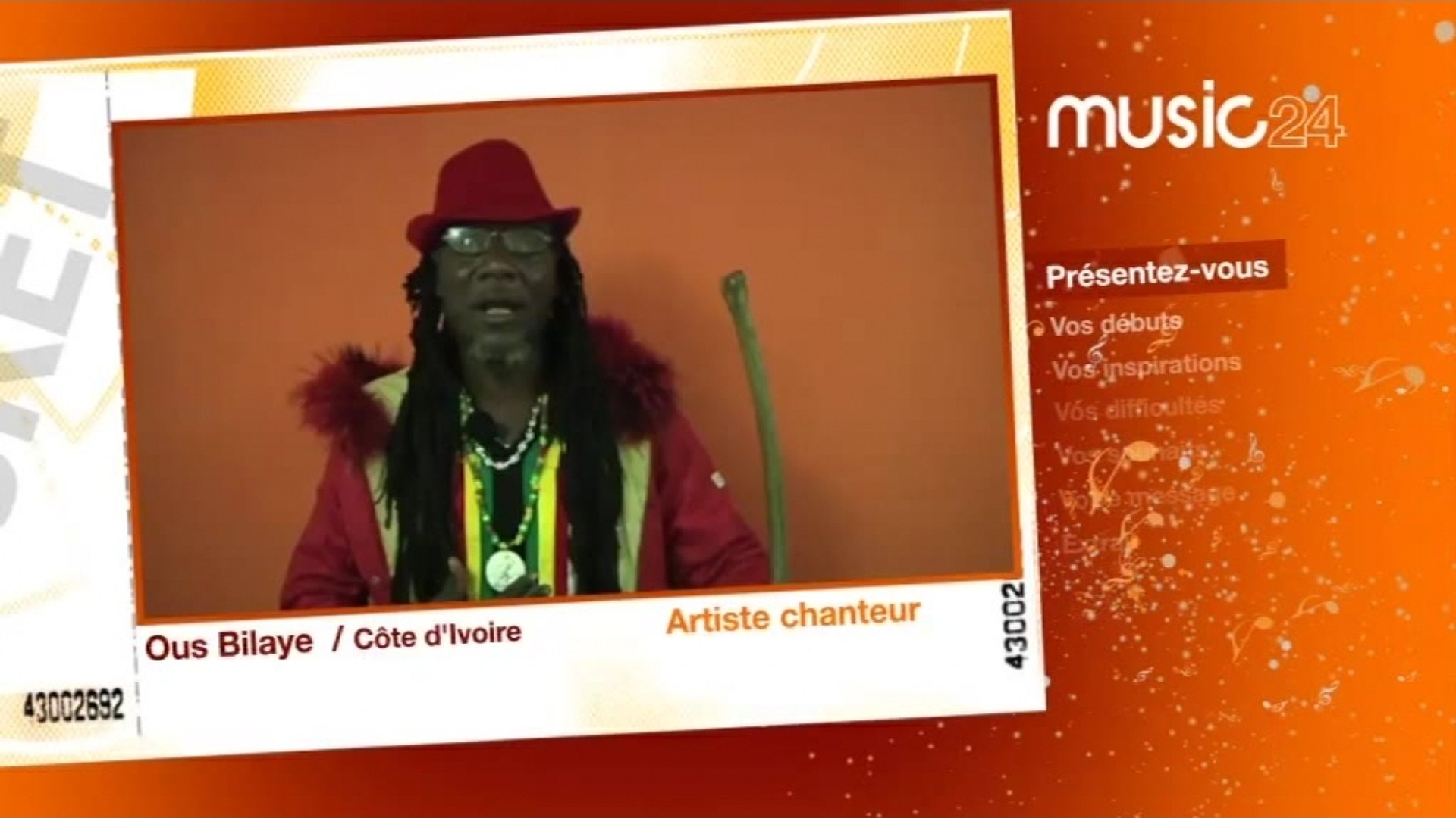 Music 24 Cote D Ivoire Ousbilaye Artiste Chanteur De Reggae Video Dailymotion