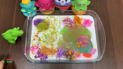 MIXING RANDOM THINGS INTO GLOSSY SLIME || SLIME SMOOTHIE || MOST RELAXING SLIME VIDEOS