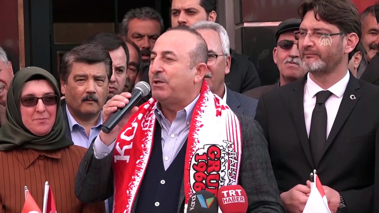 Çavuşoğlu: 'Bunları inlerine, çukurlarına gömmeye devam edeceğiz' - ANTALYA